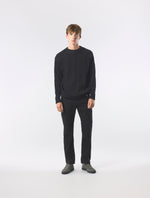 Black Marylebone Paisley Cable Knit Jumper