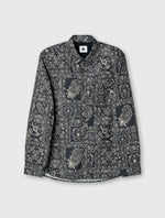 Black Patchwork Paisley Shirt