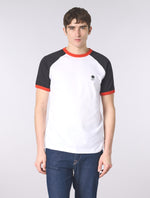 White Cadence Colourblock T-Shirt