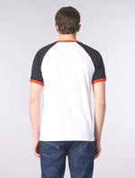 White Cadence Colourblock T-Shirt