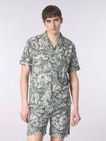 Green Bostall Printed Short Sleeve Shirt