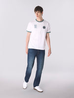 White Outro Ringer T-Shirt