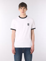 White Melrose Ringer T-Shirt