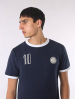Dark Blue Jules Ringer T-Shirt