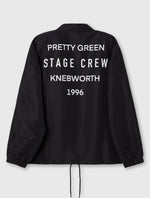 Black Knebworth Graphic Coach Jacket