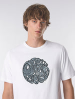 White Rave On Paisley Logo T-Shirt