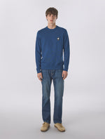 Dark Blue Merino Blend Crew