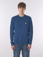 Dark Blue Merino Blend Crew