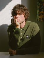 Khaki Merino Blend Polo