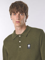 Khaki Merino Blend Polo