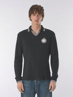 Black Kingsleigh Long Sleeve Polo