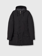 Black Coldwave Parka