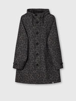 Black Voltaire Wool Blend Parka