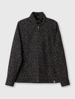 Black Voltaire Wool Blend Harrington