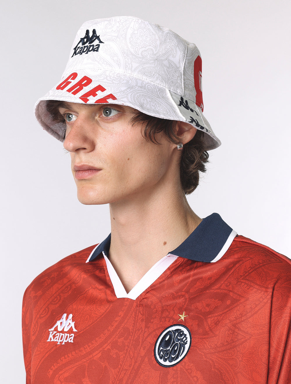 White Pretty Green x Kappa Home World Cup Bucket Hat