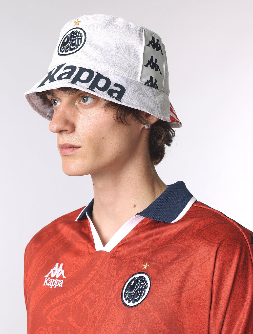 White Pretty Green x Kappa Home World Cup Bucket Hat