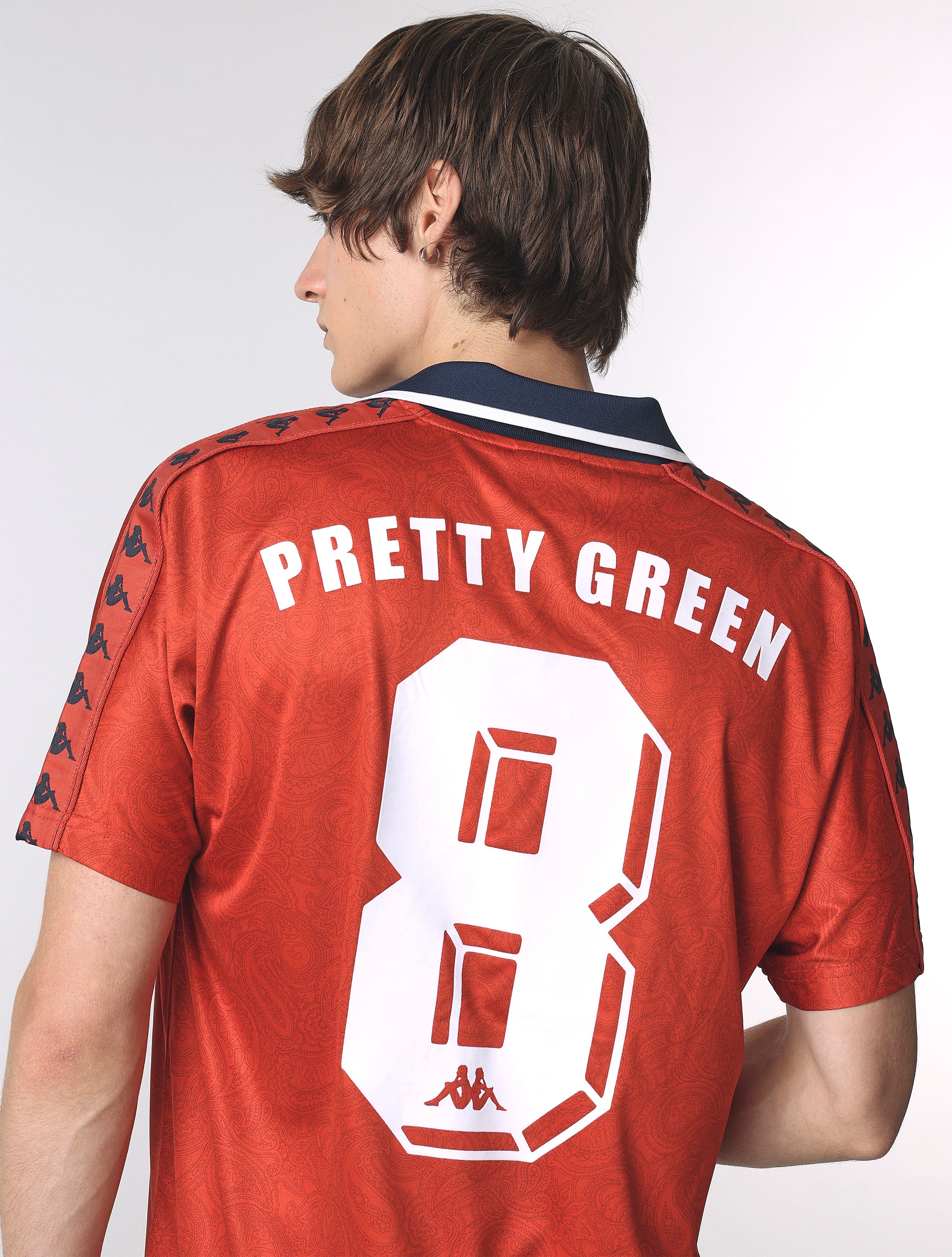 Red Pretty Green x Kappa Away World Cup Football Top – Pretty