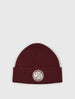 Burgundy Logo Knit Beanie