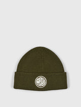 Khaki Logo Knit Beanie