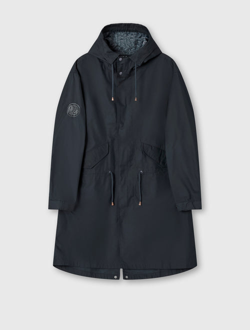 Black Walker Oversized Parka