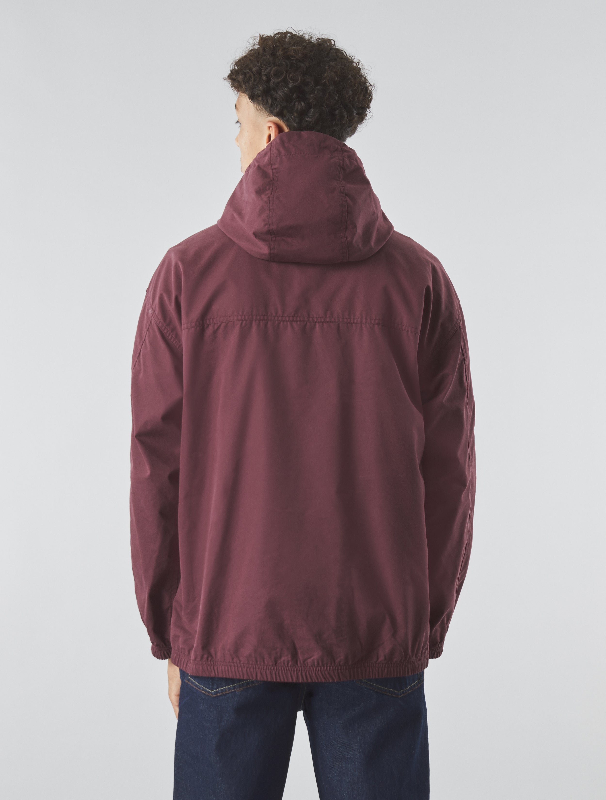 Burgundy Lewis Overhead Jacket – Pretty Green Store