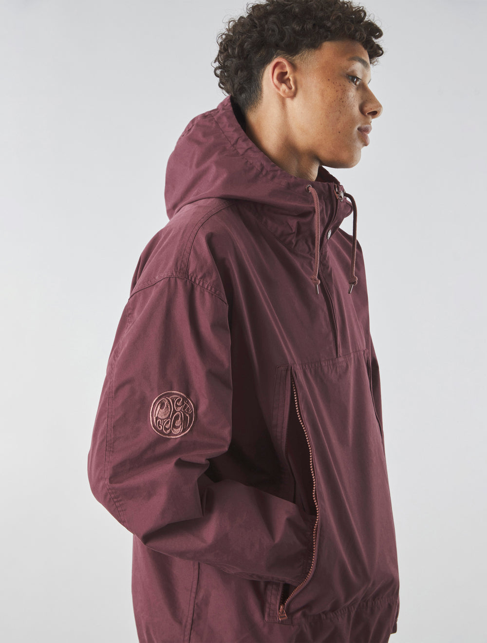 Burgundy Lewis Overhead Jacket