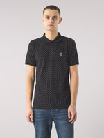 Black Polka Dot Polo Shirt