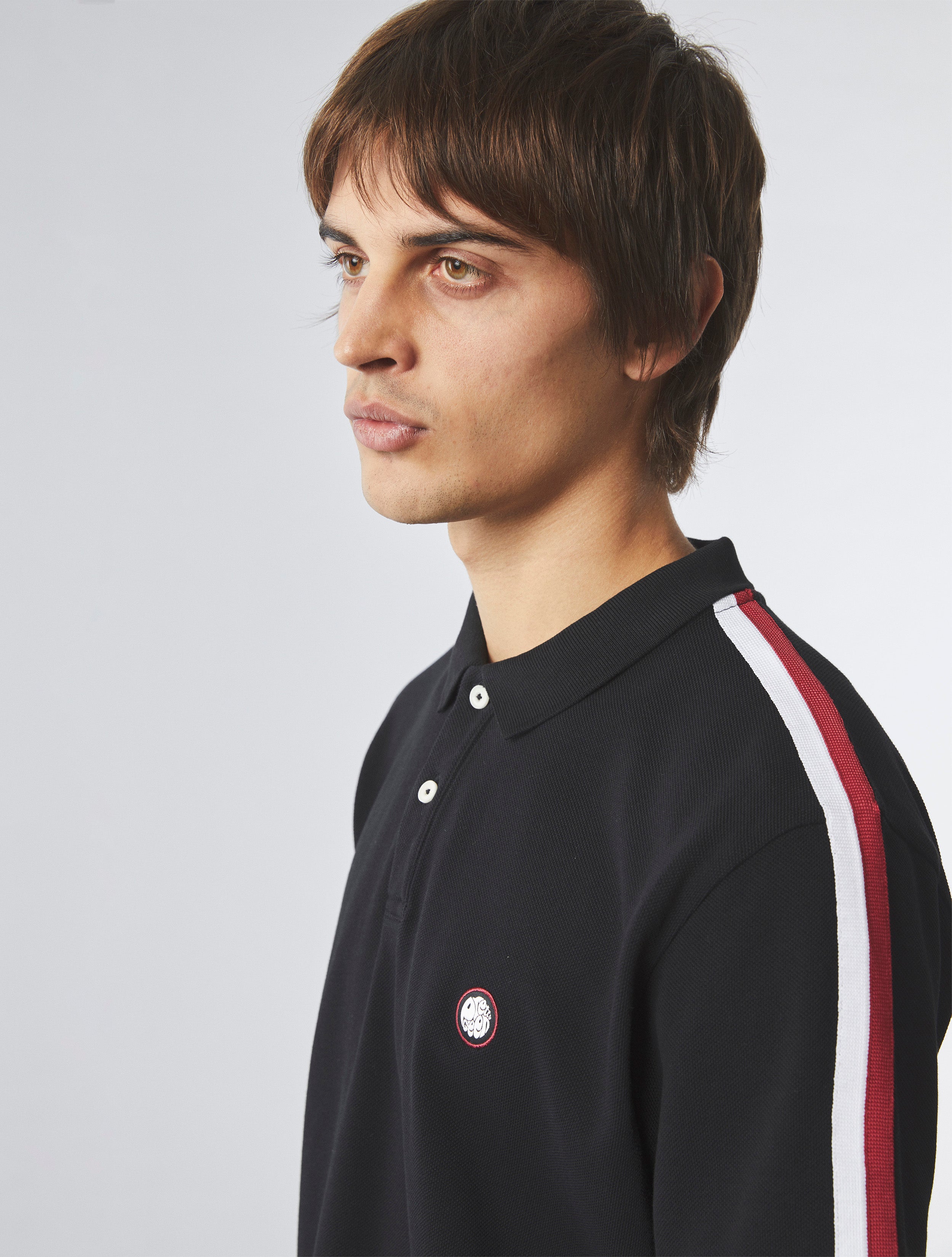 Black Tilby Tape Polo – Pretty Green Store