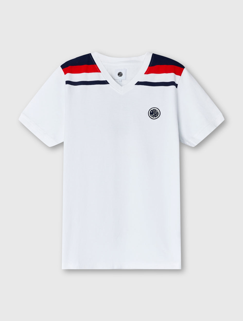 White Keegan V Neck