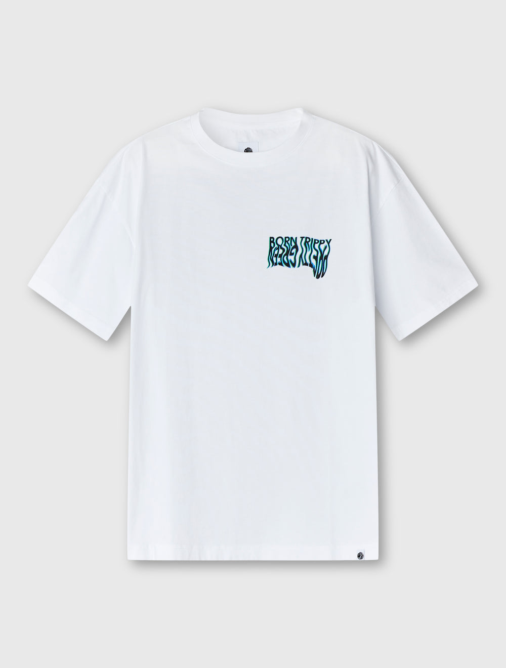 White Born Trippy Oversized T-shirt