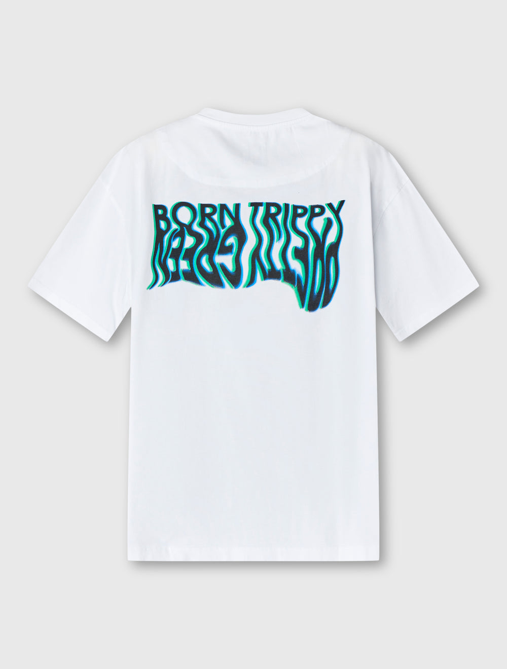 White Born Trippy Oversized T-shirt