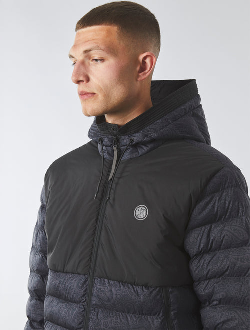 Black Hollen Paisley Quilted Jacket
