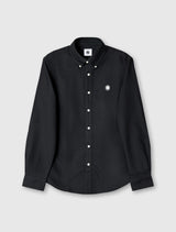 Black Long Sleeve Oxford Shirt