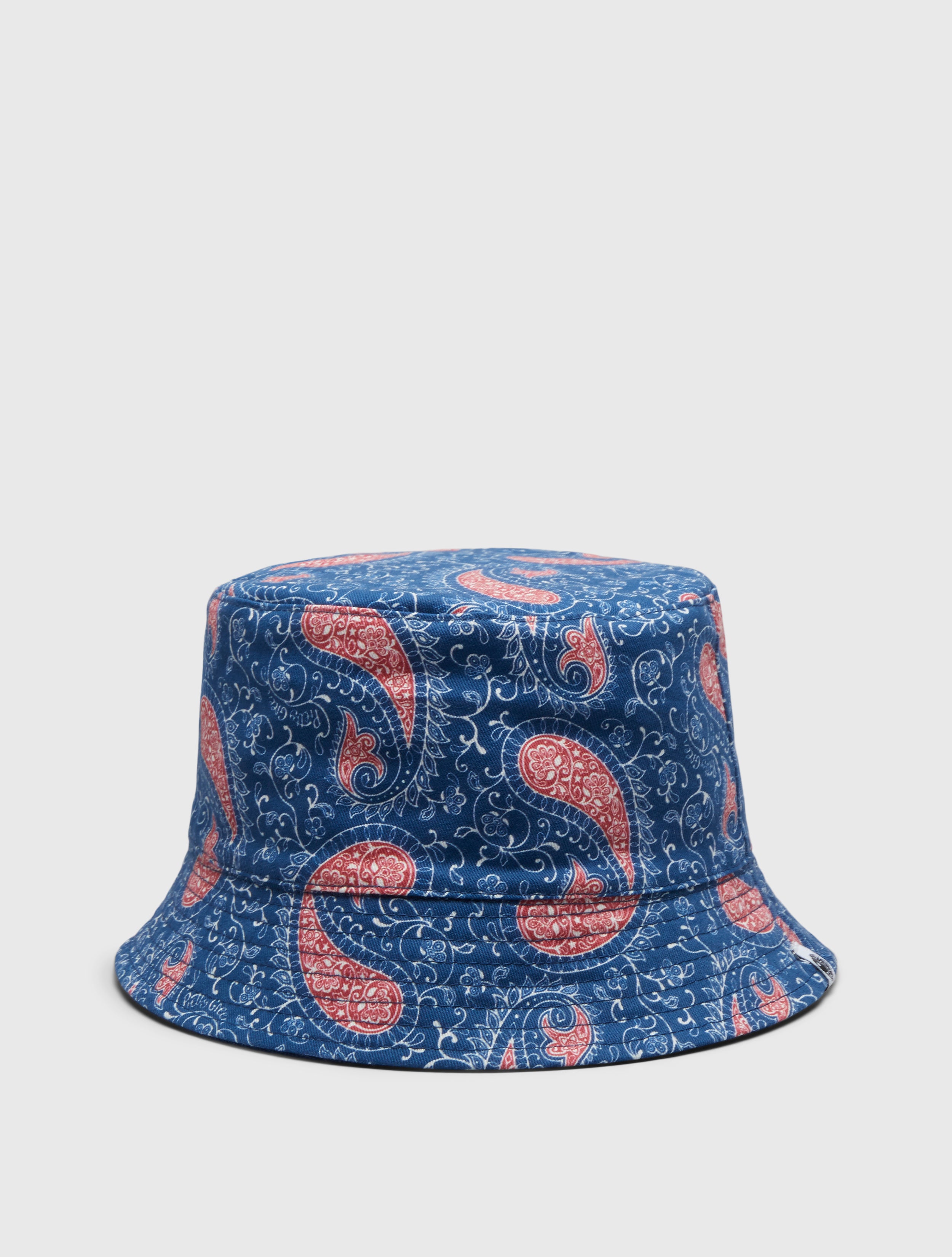 Navy Laguna Paisley Reversible Bucket Hat – Pretty Green Store