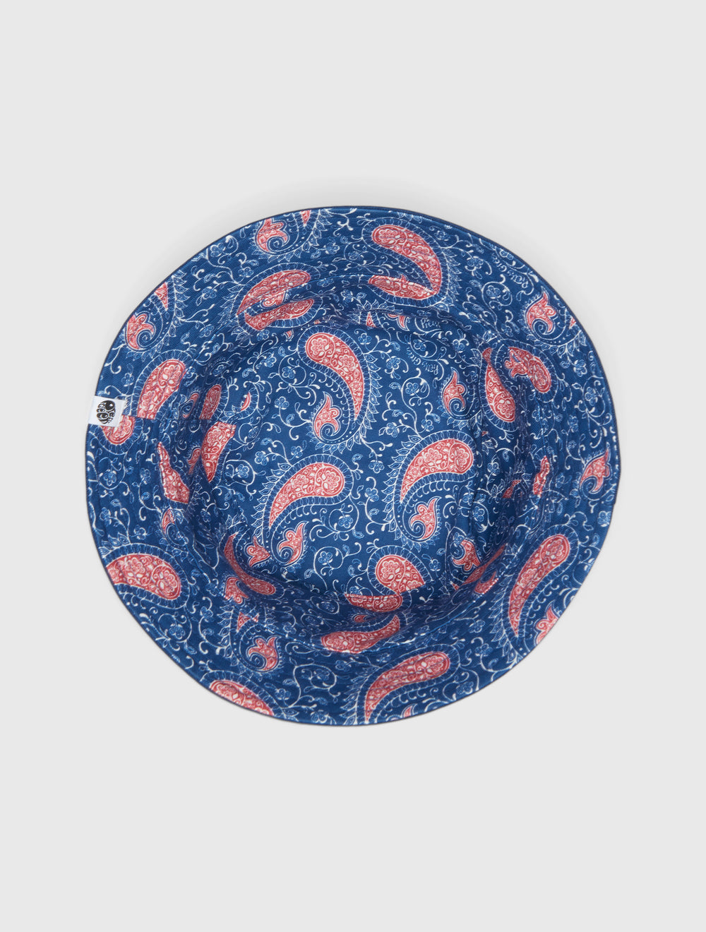 Navy Laguna Paisley Reversible Bucket Hat