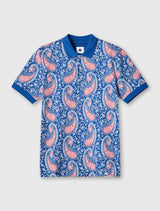 Navy Laguna Paisley Polo
