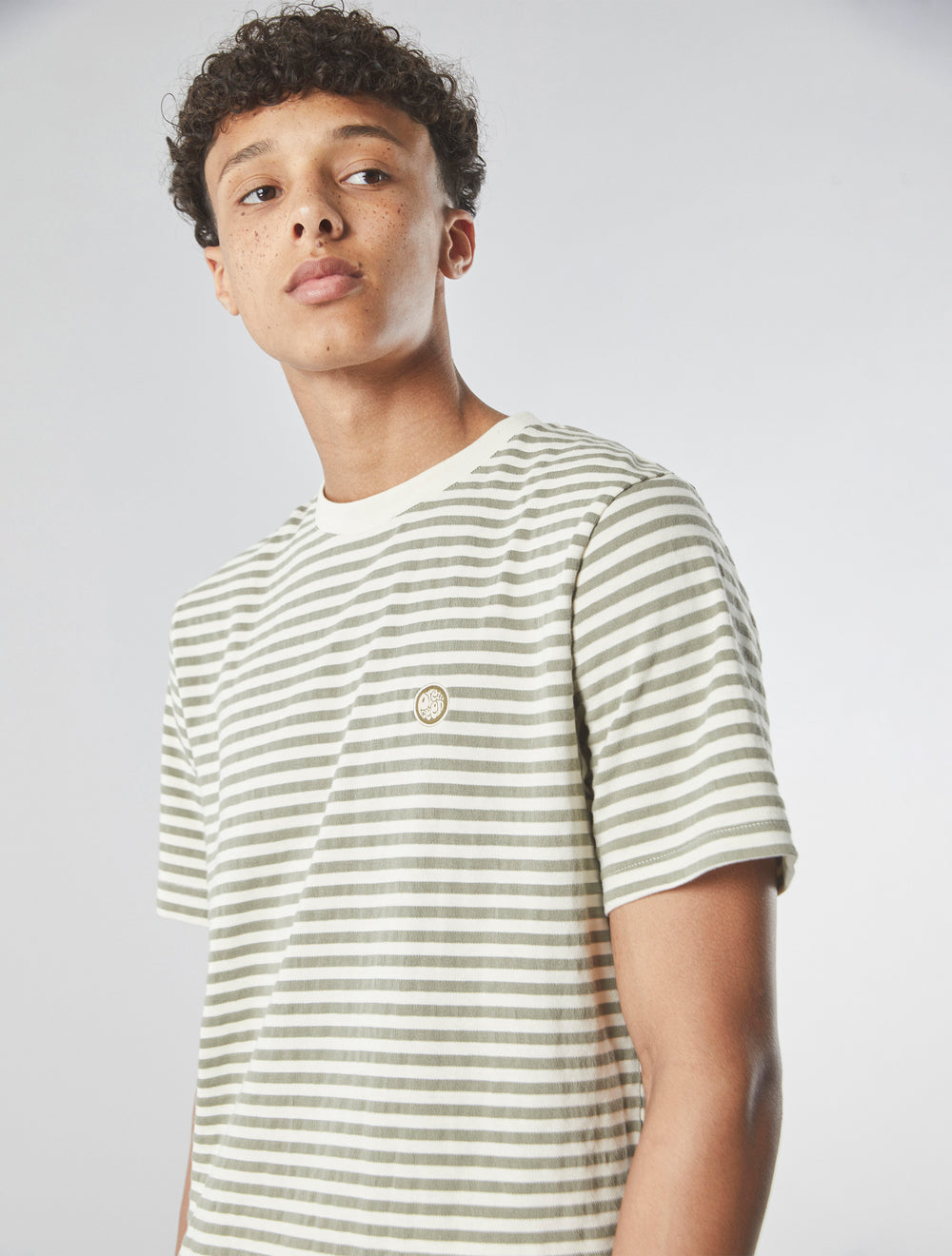 Khaki Travis Stripe T-shirt