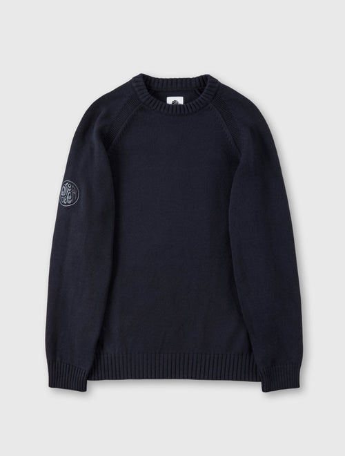 Navy Mason Crew Knit