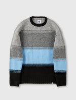 Black Gradient Stripe Knit