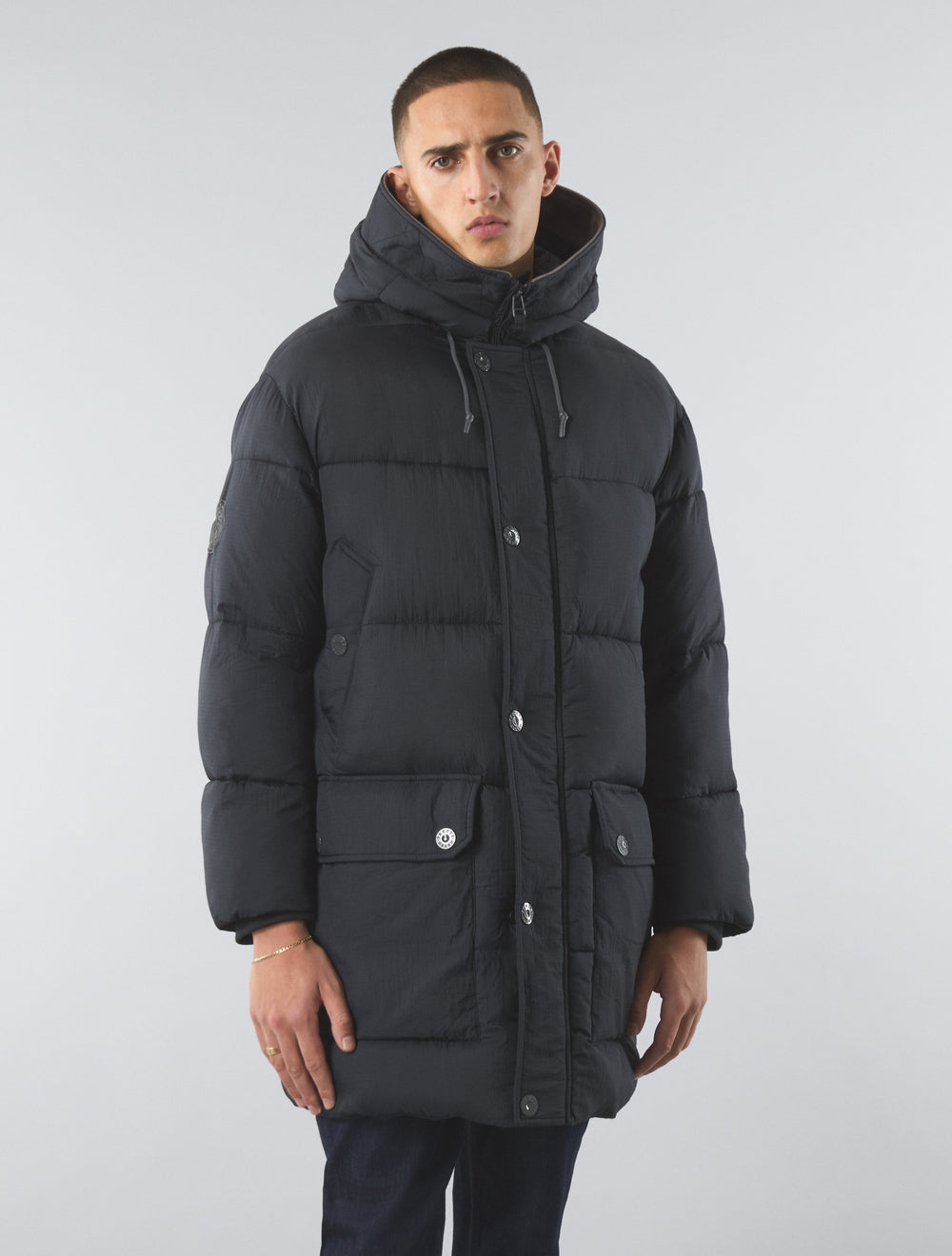 Black Mountfield Quilted Parka