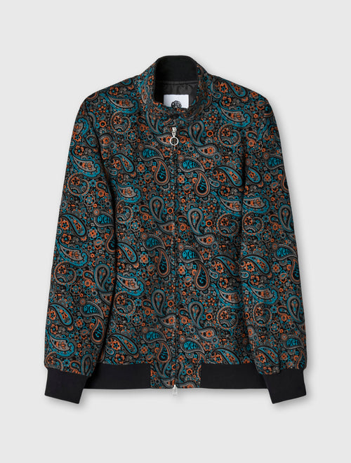 Multi Wonderwall Paisley Cord Harrington