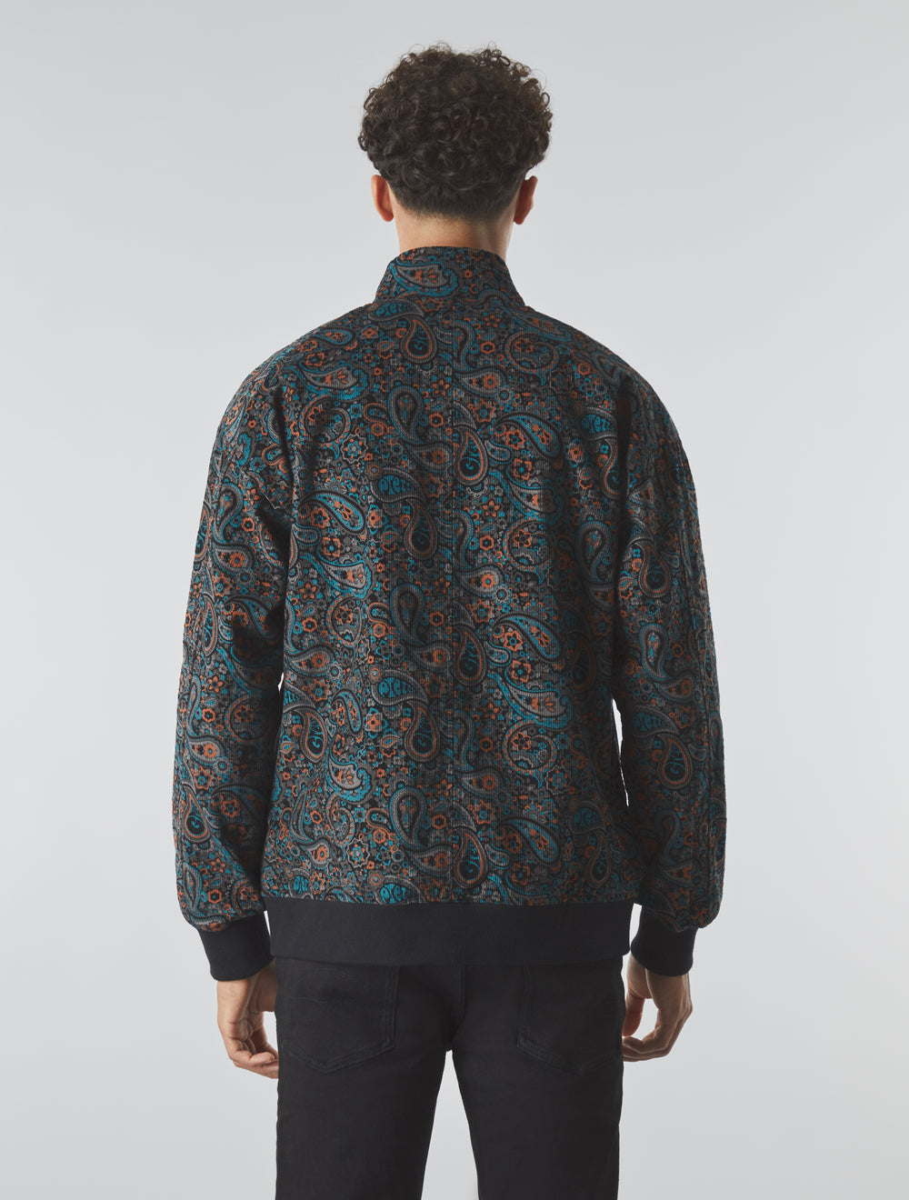 Multi Wonderwall Paisley Cord Harrington