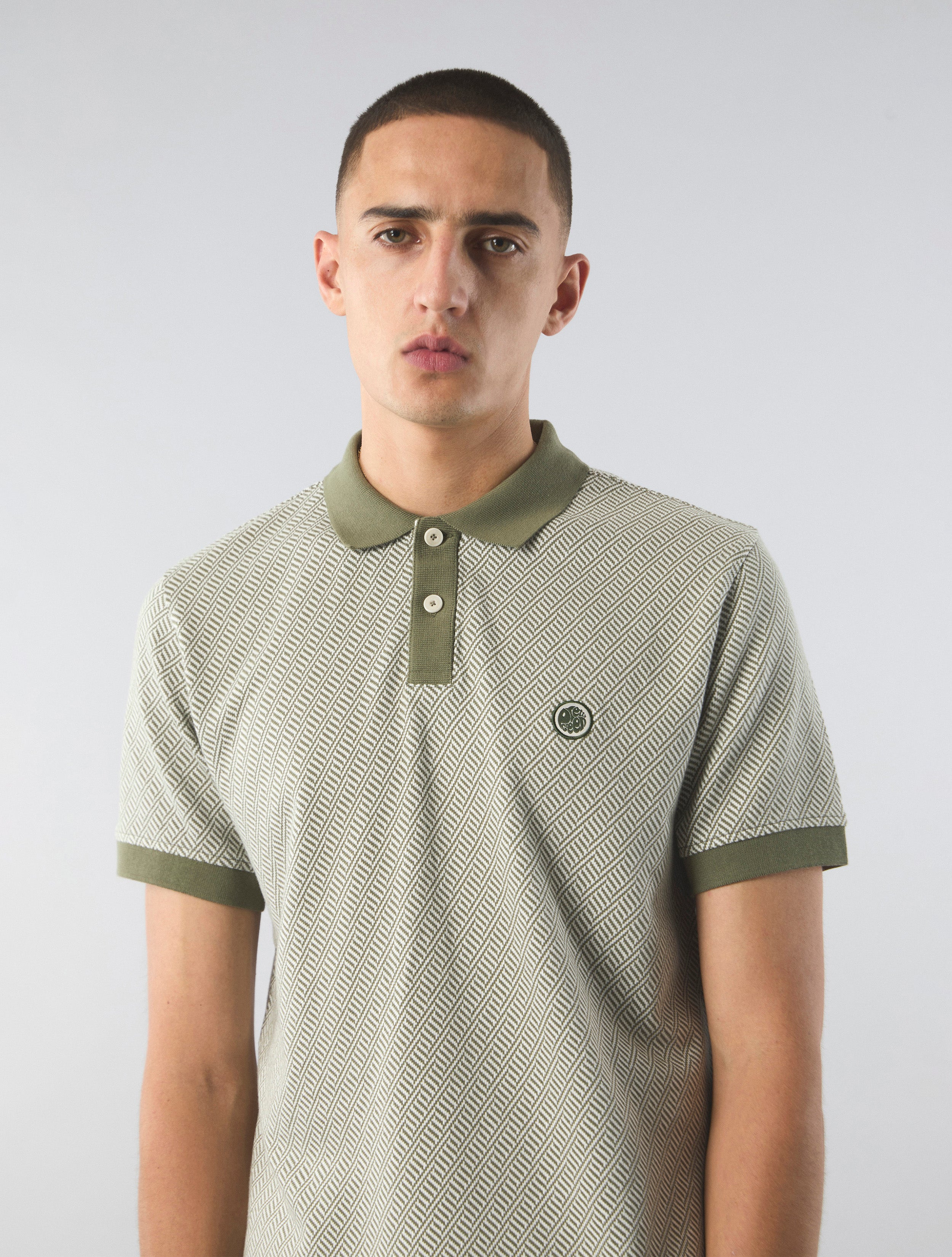 【oasis】PRETTY GREEN UNION JACK POLO Rare Pretty Green Union Jack Polo Shirt XL Oasis Liam