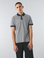 Navy Travis Jacquard Polo
