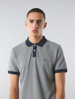 Navy Travis Jacquard Polo
