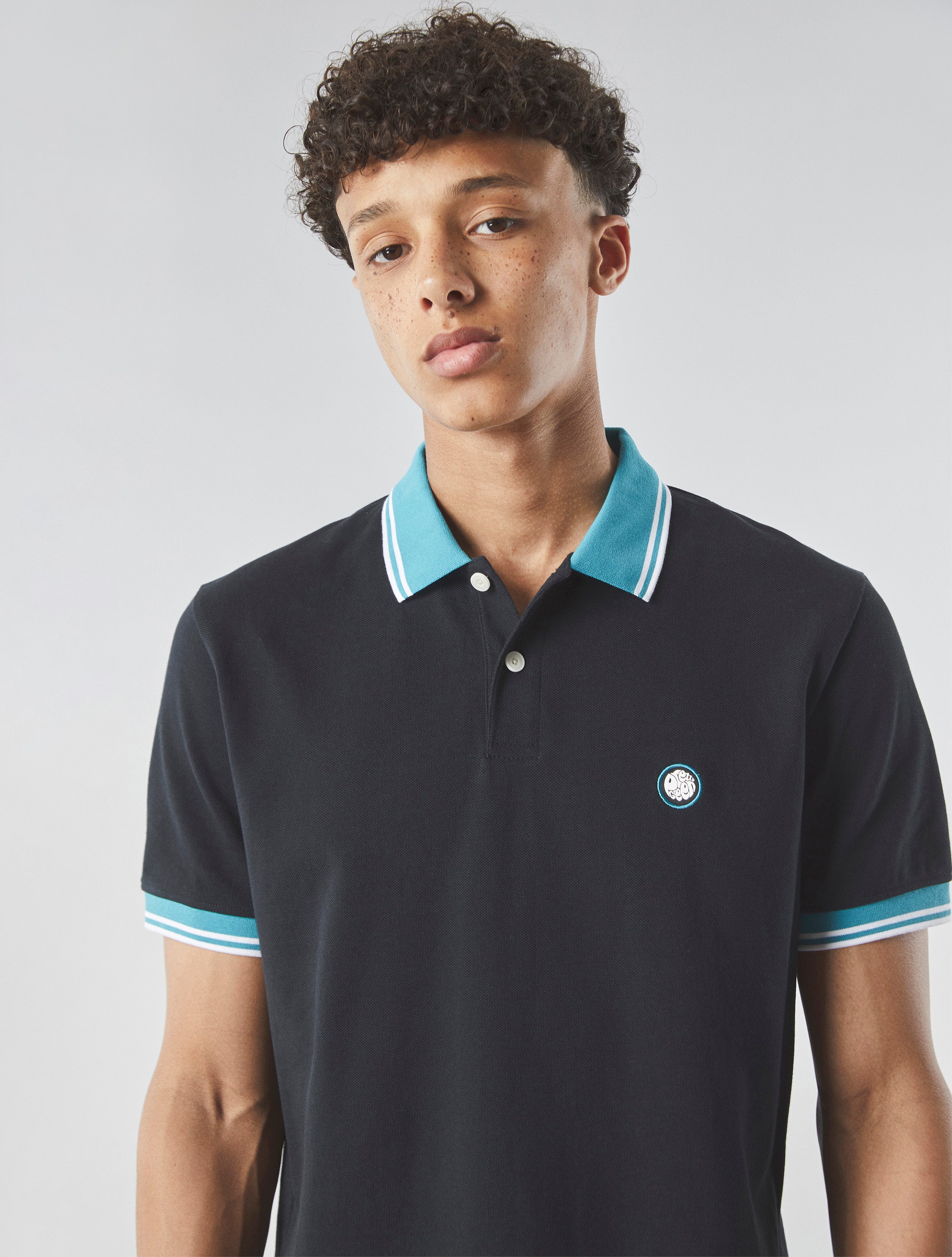 Pretty green black polo sale