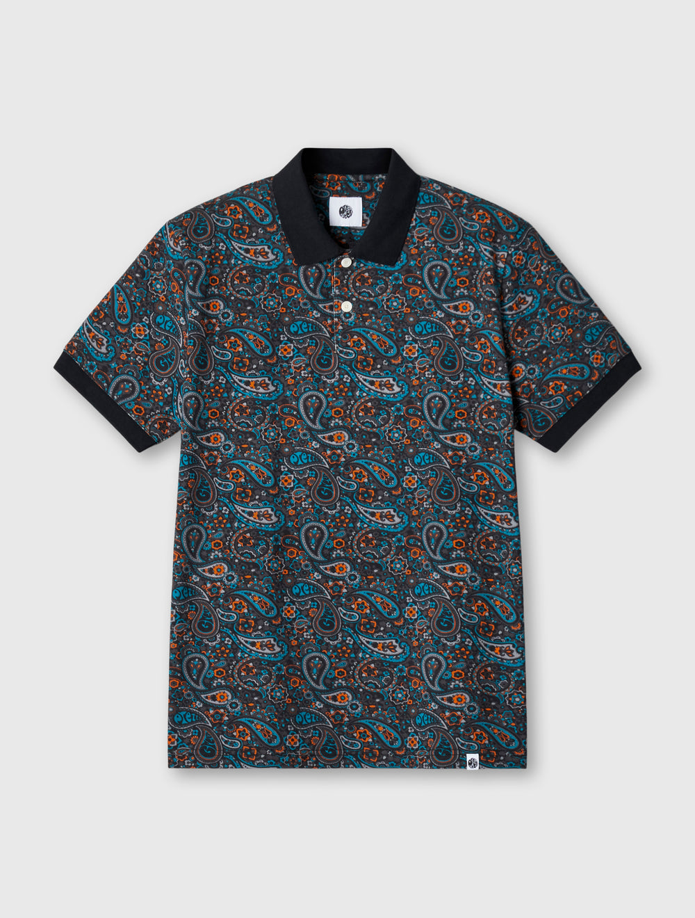 Dark Grey Wonderwall Paisley Polo – Pretty Green Store