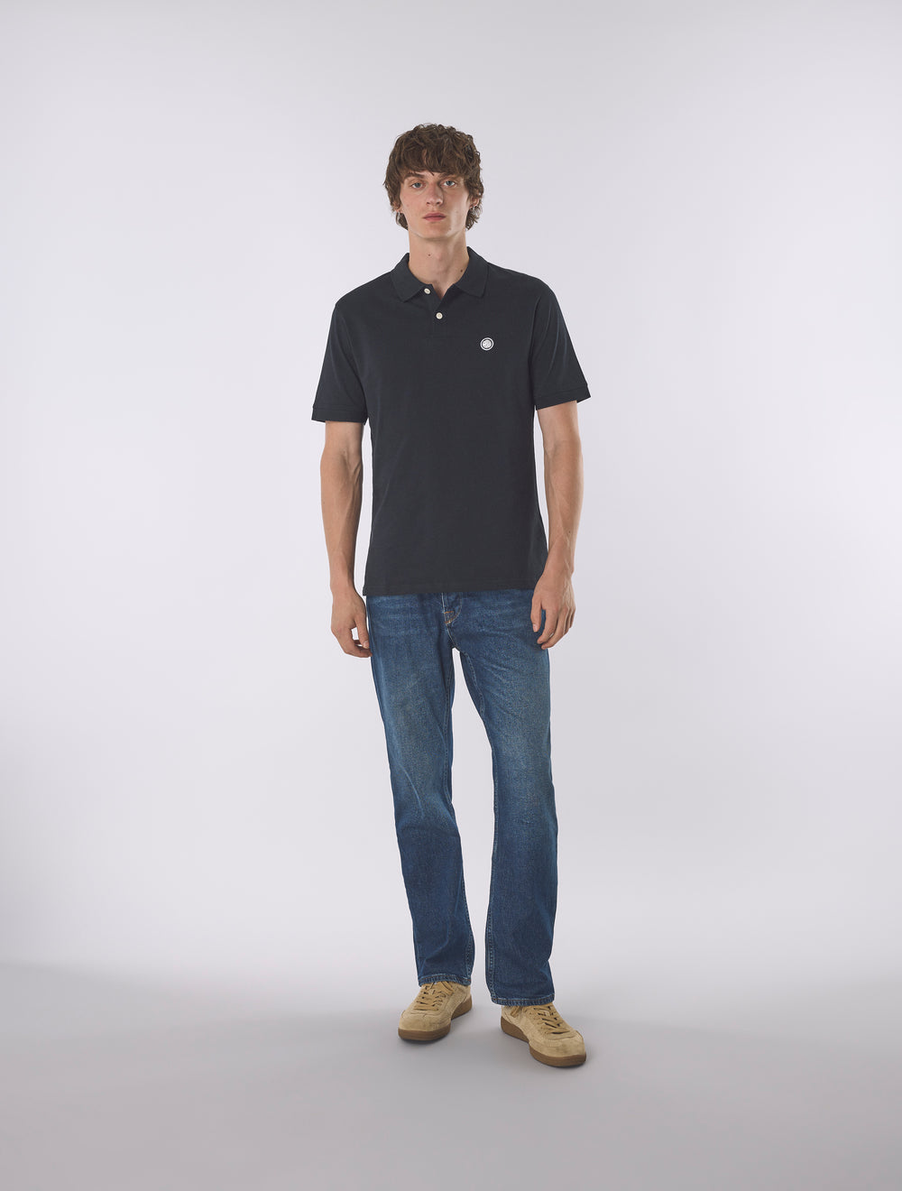 Black Jerry Jersey Polo