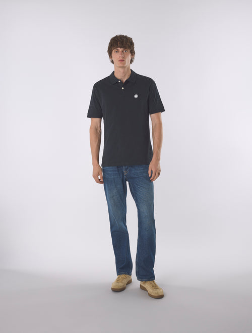 Black Jerry Jersey Polo