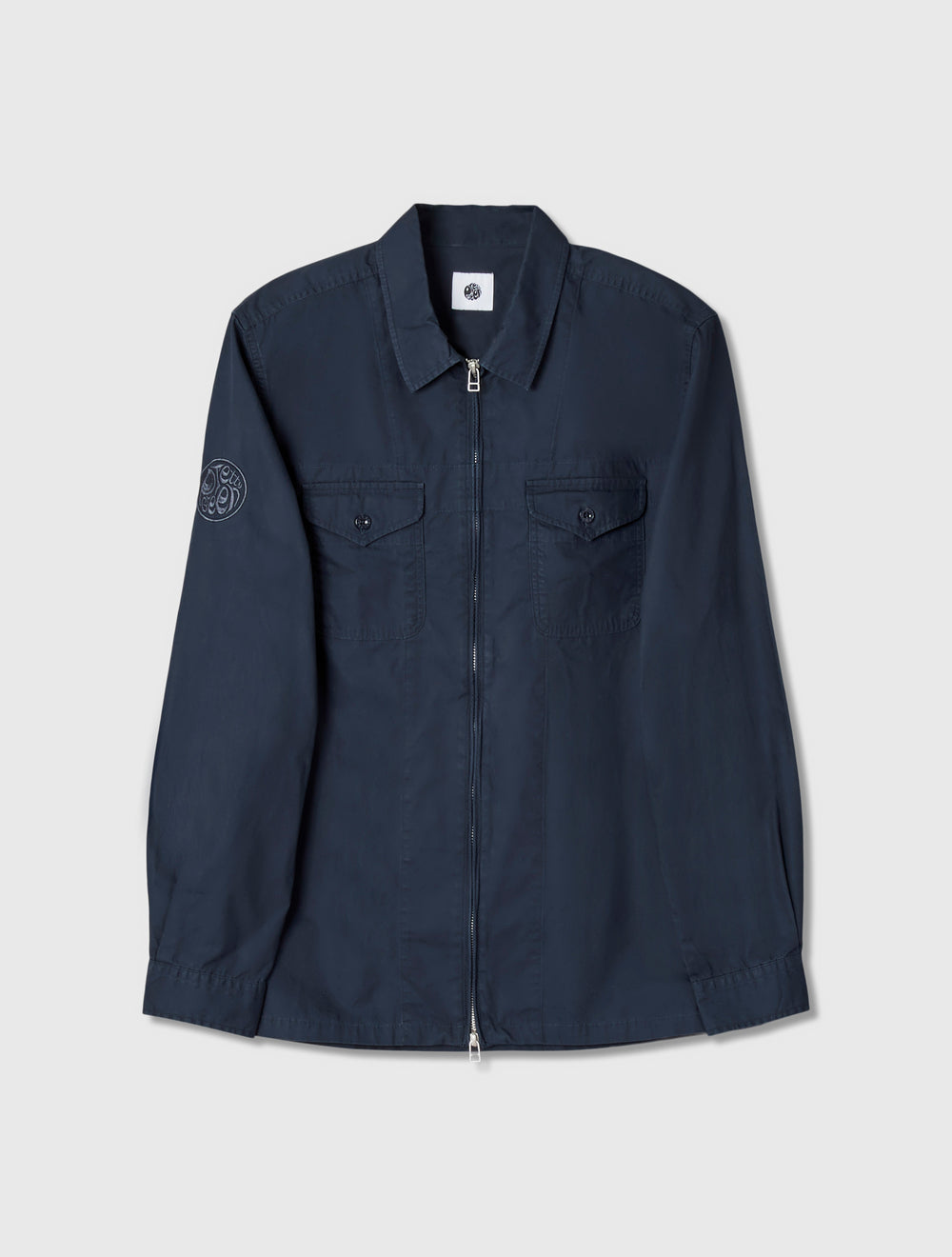 Navy Armstrong Zip Overshirt